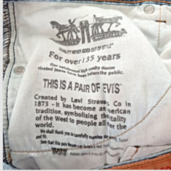 Mens Levis 550 Jeans Adult 38x30 Relaxed Fit Straight Leg Medium Wash Denim - Picture 11 of 13